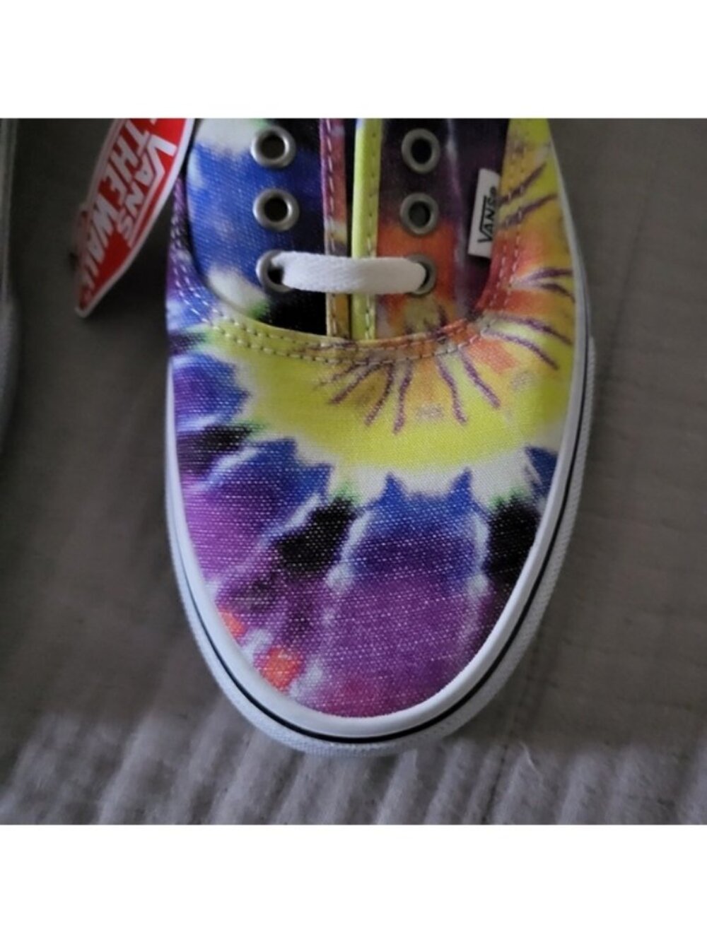 Vans Authentic Sf Washed Tie Dye White Men 10.5 Canvas multicolor 052026 - Picture 2 of 8